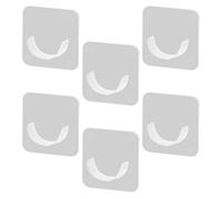 6 Pièces Supports de Tringle à Rideaux Transparents en ABS | Fixation sans Perçage, Pose Rapide sur Carrelage, Protège Murs et Surfaces, Usage Hôtelier et Restaurant