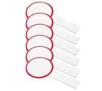 6 Pièces Tableau de Score Effaçable à Sec, Rouge, une Face, Mousse | Usage DIY D’écriture, Format Vierge à Réponse Rapide, Lot Pratique, Accessoire pour Jury et Vote