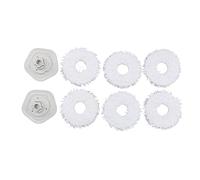 6 Pièces Tampons de Rechange Chiffons de Vadrouille pour Dreame Bot W10 W10 Pro Tampons de Nettoyage Tampons de Vadrouille de Remplacement avec Support, Tampons de Rechange Chiffons de Vadrouille Robo