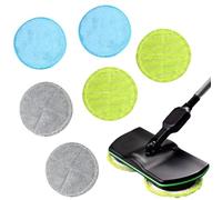 6 Pièces Tampons de Rechange en Microfibre,Housse de Nettoyage de Rechange,Tampon de Vadrouille en Microfibre,Tampons Vadrouille Rechange,pour Nettoyer Les Maisons Carrelage Verre Marbre