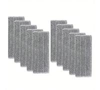 6 pièces Tampons de rechange pour balai microfibre Joybos, Chiffon de balai plat, Chiffon de balai de rechange durable, Élimination efficace des taches, Haute absorption d'eau, Utilisation sèche et hu