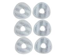 6 Pièces Tampons De Vadrouille Triangulaires En Microfibre, Compatibles For Narwal, J3 J4 Robot Aspirateur Recharges De Tissu De Remplacement Pièces De Chiffon De Nettoyage De Sol Lavables