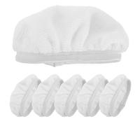 6 Pièces Tapis de Défroisseur de Sol Réutilisable | Accessoire de Remplacement Rapide, Nettoyage en Profondeur, Tissu Blanc, Usage Domestique, pour Sol