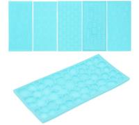 6 Pièces Tapis de Pressage Gaufrés en Plastique, Motifs | Texture Régulière, Démoulage Facile, Gain de Temps, pour Atelier Créatif, Pâte Polymère et Terre Glaise