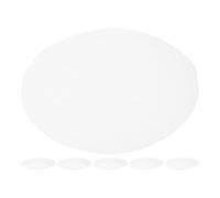 6 Pièces Tapis de Vapeur en Silicone Blanc Rond | Résiste aux Hautes Températures, Usage Four et Cuisson, Accessoire pour Panier Vapeur