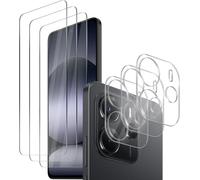 6 Pieces Tempered Glass Compatible With Xiaomi Note 14 5g, 3 Piece Screen Protector + 3 Piece Rear Camera Protector, High Definition Anti-Scratch Screen Protector Without Bubbles