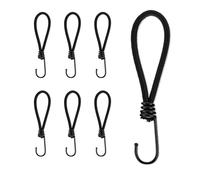 6 Pièces Tendeurs de Bâche avec Crochets, 15 cm Crochet Tendeur Elastique Courts, Crochets d'Extenseur Bâches pour Camping, Tendeur Crochet Bache, pour Remorques Transport Stationnaires