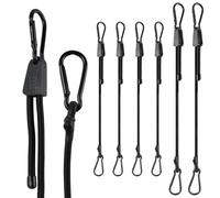 6 Pièces Tendeurs Elastique avec Crochets Réglables,Sandow Elastique | Grande éLasticité Réglables Tendeurs éLastiques,pour Camping Tentes et Activités de Plein Air Moto,100CM*4+200CM*2