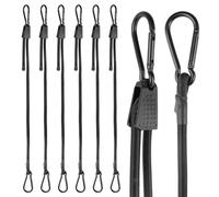 6 Pièces Tendeurs Elastique avec Mousqueton Réglable, Sandow Elastique de 100 cm, 2,5 Fois Grande éLasticité Réglables Tendeurs éLastiques avec Mousqueton pour Transport de Bagages, Auvents