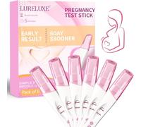 6 pièces Test de grossesse,Détection Précoce De La Grossesse,Pregnancy Test pour détection rapide,Détection précoce fiable et précis,EmballéS Individuellement Test, Détection Rapide en 3 Minutes