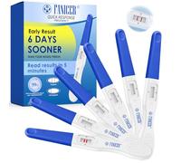 6 Pièces Test de Grossesse, Emballés Individuellement Pregnancy Test, Tests de Grossesse Précoce, Detection Précis et Fiable avec, Résultat en 5 minutes, (Bleu)