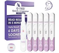 6 Pièces Test Grossesse Précoce, Test de grossesse à domicile pour femmes, Avec Lignes de Résultat Clair, Detection Précis et Fiable, Détection Rapide en 3 Minutes (violet)