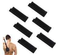 6 Pièces Têtes de Rasoir de Rechange Rasoir Dos Homme, Rasoirs Corps Homme avec Lames en Acier Inoxydable, Compatible pour Bakblade 2.0, 3.0 et 2.0 Elite, Lames de Rasoirs pour Rasage Sec ou Humide