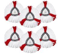 6 Pièces Têtes de Rechange pour Veleda Serpiere, Replacement Mop for Vileda Turbo, Microfibre Mop Refill with Vileda, for Floor Cleaning