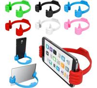6 Pièces Thumbs Up Support Telephone Bureau,Supports De Téléphone Pouce Levé,Support De Téléphone Portable Thumbs Pour Iphone Ipad Samsung Et Huawei Avec Tous Les Smartphone(Q649)