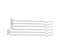 6 Pièces Tiges de Fenêtre pour Tente de Toit Armature d'Ouverture Solide en Acier Barre d'Appui Résistante Fixation Universelle Adaptées Camping