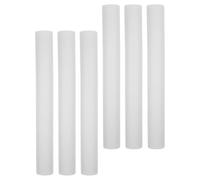 6 Pièces Tiges de Mousse de Polystyrène Blanches pour Fleuristes | Écume Haute Densité, Rigidité Renforcée, Manipulation Facile, Usage Polyvalent, pour Mariages et Bricolage DIY