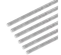 6 Pièces Tiges Filetées Inox M8 180-500mm pour Bâtiment Industriel Quincaillerie(450mm)