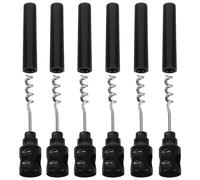 6 Pièces Tire-bouchon de Poche Compact en Pp, Ouvre-bouteille Noir | Design Multifonction, Pratique et Rapide, Format Portable, pour Fêtes et Déplacements, Finition Noire