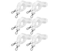 6 Pièces Tour de Cou Réglable avec Double Crochet Pivotant | Large Sangle Tissée, Fermoir à Dégagement Rapide, Boucle Ajustable, pour Badges D’événement et Rubans