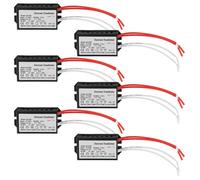 6 Pièces Transformateur Électronique 220V à 12V Adaptateur pour Lampe à Quartz Halogène en Cristal 50W