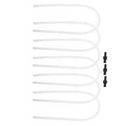 6 Pièces Tube à Lait en Silicone Transparent, Mousseur | Adaptateurs, Raccords Inclus, Usage Maison et Comptoir, Compatible Verseur à Lait