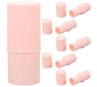 6 Pièces Tube de Gloss à Lèvres Vide Rose, Plastique Portable pour | Contenant Maquillage Léger, Rangement pour Stick Hydratant, Format DIY Pratique, Accessoire Rose
