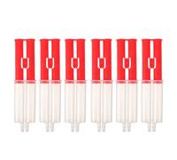 6 Pièces Tube Mélangeur de Colle Époxy Ab Plastique 15ml | Mécanisme de Mélange Automatique, Compatible Distributeurs, Surface Lisse, Usage Extérieur et Atelier