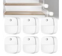 6 Pièces Veilleuse LED, Lampe Detecteur de Mouvement Interieur, Lumière Détecteur de Mouvement, 6000K, Pour Couloir, Chambre, Lumière d'Orientation