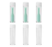 6 Pièces Ventouse Lentille Rigide, Silicone Lentilles de Contact Dissolvant Ventouses pour Lentilles Souple avec Boîte de Rangement Outil Lentilles de Contact pour Maison Voyage (Vert, Blanc)