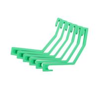 6 Pièces Verrou de Couvercle de Poubelle en Plastique Vert, Clip Robuste | Installation sans Outil, Usage Intérieur et Extérieur, pour Bacs de Jardin, Conteneurs et Zones Commerciales