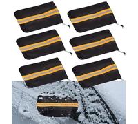 6 Pièces Voiture Côté Miroir Neige, Housse par Temps Froid, Protection Latéral Rétroviseur, Couverture de Vue Arrière Extérieure