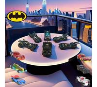 6 pièces Voiture de mobilisation Batmobile 6-Pack, Modèle de voiture en alliage, Voiture jouet, Voiture de sport, Voiture à poignée, Justice League, Costume de Batman, Camions jouets, Jouets pour garç