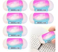 6 Piezas Gomme Blanche Pour Stylo Gel Effaçable- Stylo Effaçable Gomme Et Ordinaire Crayon Gomme,Gomme Double Usage