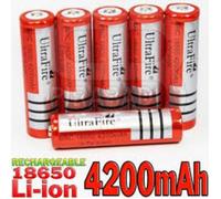 6 PILES ACCU RECHARGEABLE BRC 18650 LI-ION 3.7v 4200mAH BATTERY BATTERIE • PRO •