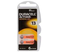 6 piles DURACELL ACTIVAIR 13