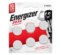 Energizer Piles bouton CR2032 3 V Lithium longue durée pour petits appareils – 3 ampoules de 2