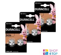 6 Piles Lithium Duracell Cr2450 3V Bouton Dl2450 Br2450 Exp 2033 2Bl NE
