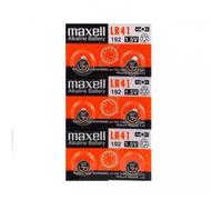 6 piles Maxell LR41-AG3