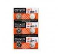 6 piles Maxell LR43 AG12