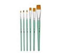 6 Pinceaux polyamide - Doré NA G