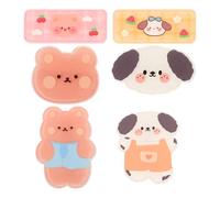 6 Pinces à Cheveux en Acrylique pour Filles Ours Cartoon | Lot de 6, Aide au Sectionnement, Ne Tombe Pas Facilement, pour Tresses et Franges, Photo et Fiançailles Plusieurs styles