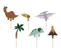 6 piques cake topper dinosaure jurassique 8-12cm - générique kpt71 Multicolore G
