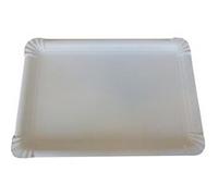 6 plateaux carton 34x45cm blanc - générique 144559 Blanc G