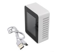 6 po - Qualité de l'air pour PM2.5, PM10, HCHO, TVOC, & Humidité - Détecteur d'air intérieur réel avec écran LED à code couleur