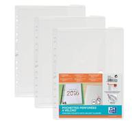 6 pochettes pour documents OXFORD DIN A4 transparentes anti-reflets 0,20 mm