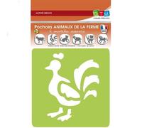 6 Pochoirs Enfants "Les Animaux De La Ferme