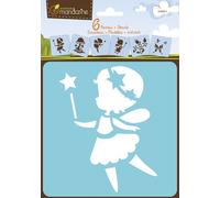 6 Pochoirs - Fées - Avenue Mandarine