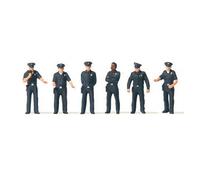 6 Policiers Américains-HO 1/87-PREISER 10799