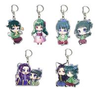 6 Porte Clés Carnets L'Apothicaire Anime Apothecary Diaries Figurine Maomao Pendentifs Porte-Clés Decoration Acrylique Keychain